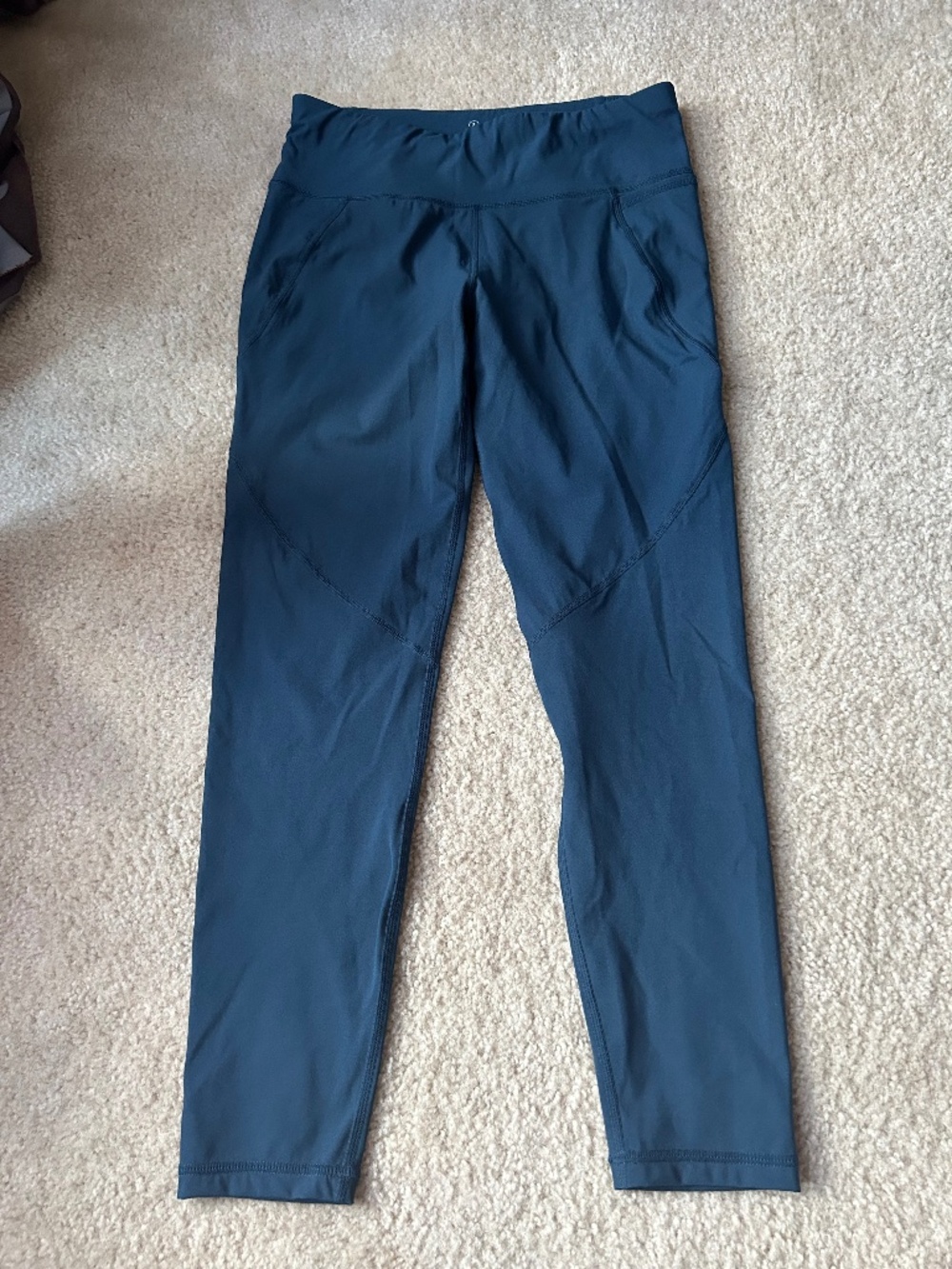 Sweaty Betty The Power 7/8 Navy Blue Workout Leggings Sz Small 24” Inseam
